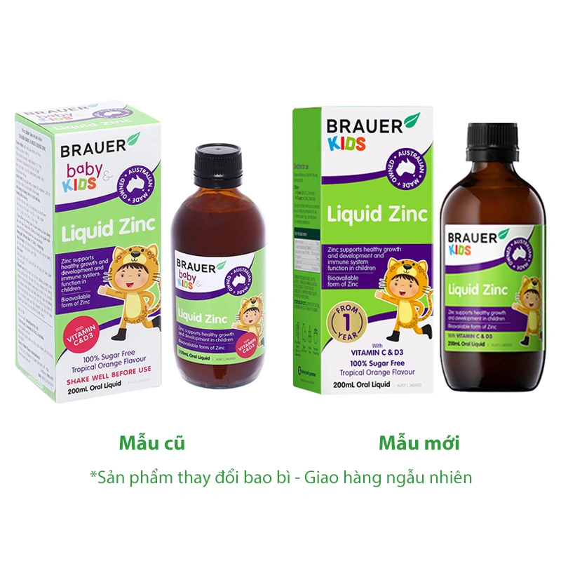 Thực phẩm bảo vệ sức khỏe Brauer Kids Liquid Zinc - 